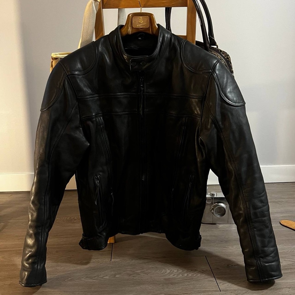 Biker Men's Black Leather Jacket